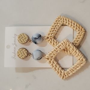 Wicker earrings